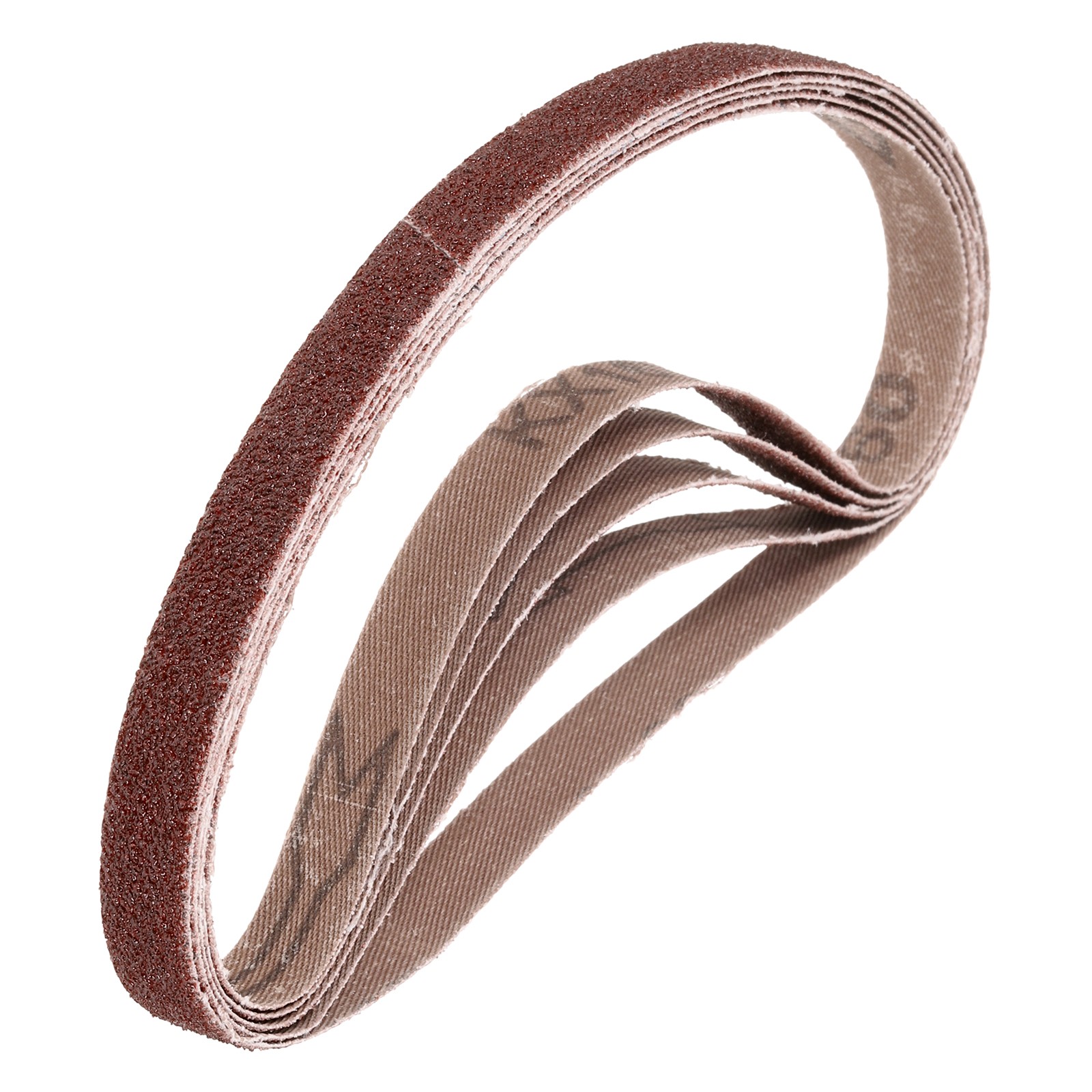 3/8 x 21 Inch Sanding Belts, 5 Pcs 60 Grits Aluminum Oxide for Metal Polish