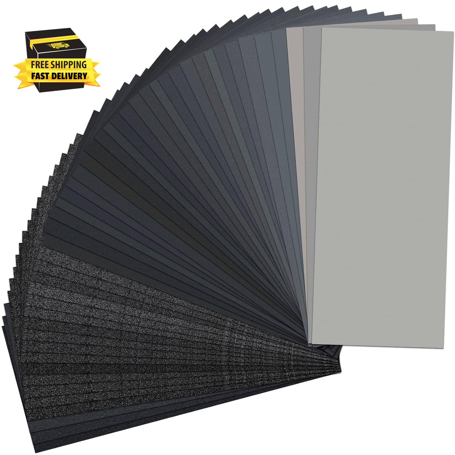 Sand Paper, 48 PCS Sandpaper, 120 to 5000 Assorted Grit Sandpaper Sheets, 9 X 3.