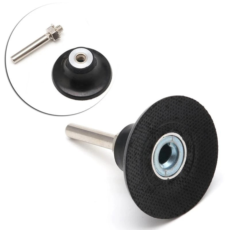 4PCS 2″ Sanding Discs Holder & 1/4” Shank For Rotary for 3M Roloc Discs Pad New