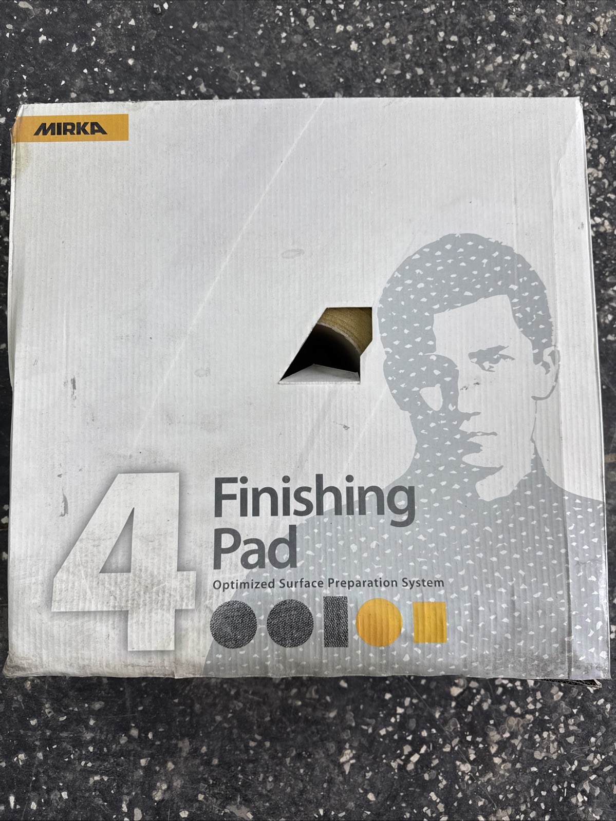 Mirka Osp-4 Soft Finishing Pad 4.5×5” 200pcs 0S-127-004 Plain