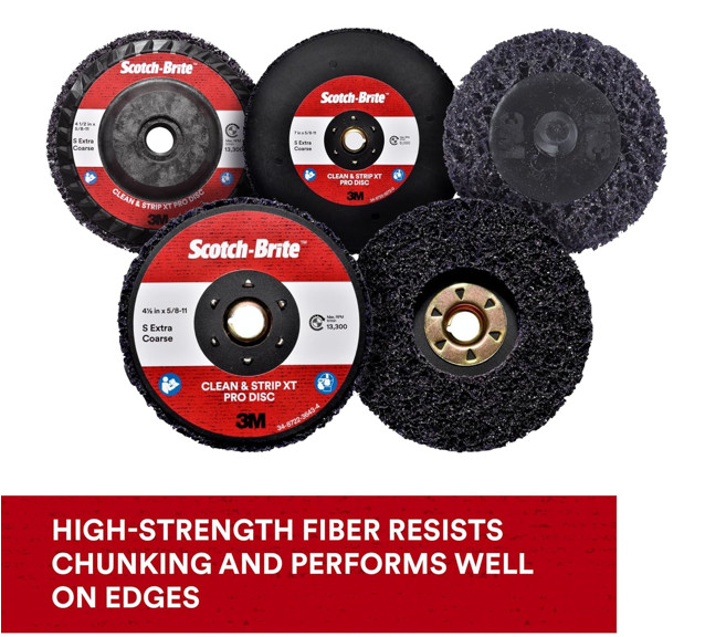 3M Scotch-Brite Clean and Strip XT Pro Disc, XO-DC, SiC Extra Coarse, Free Ship