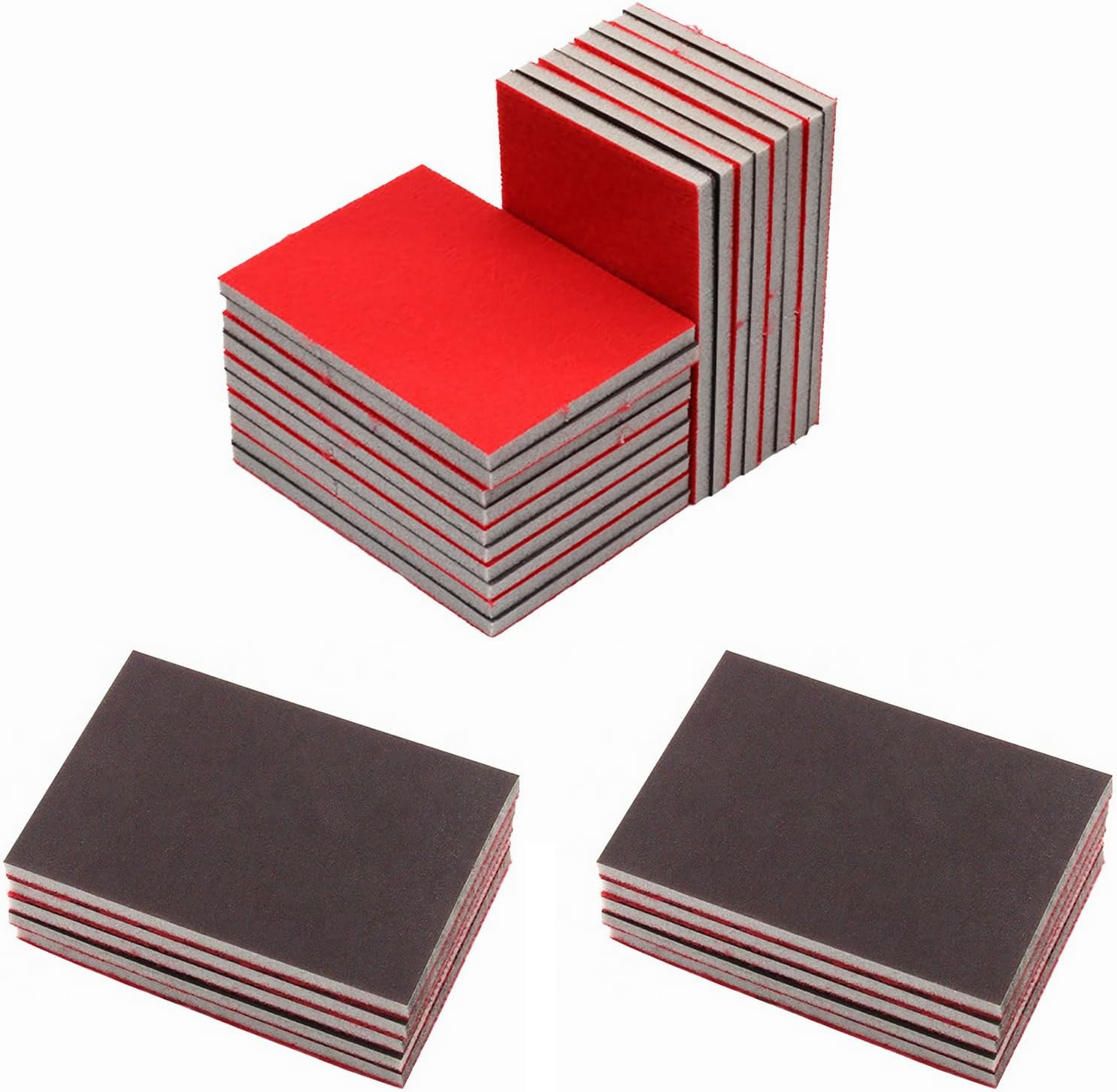 24Pcs Sanding Sponge, 320-3000 Grit, Ultra Fine Wet Dry Flexible Hand Sanding Pa