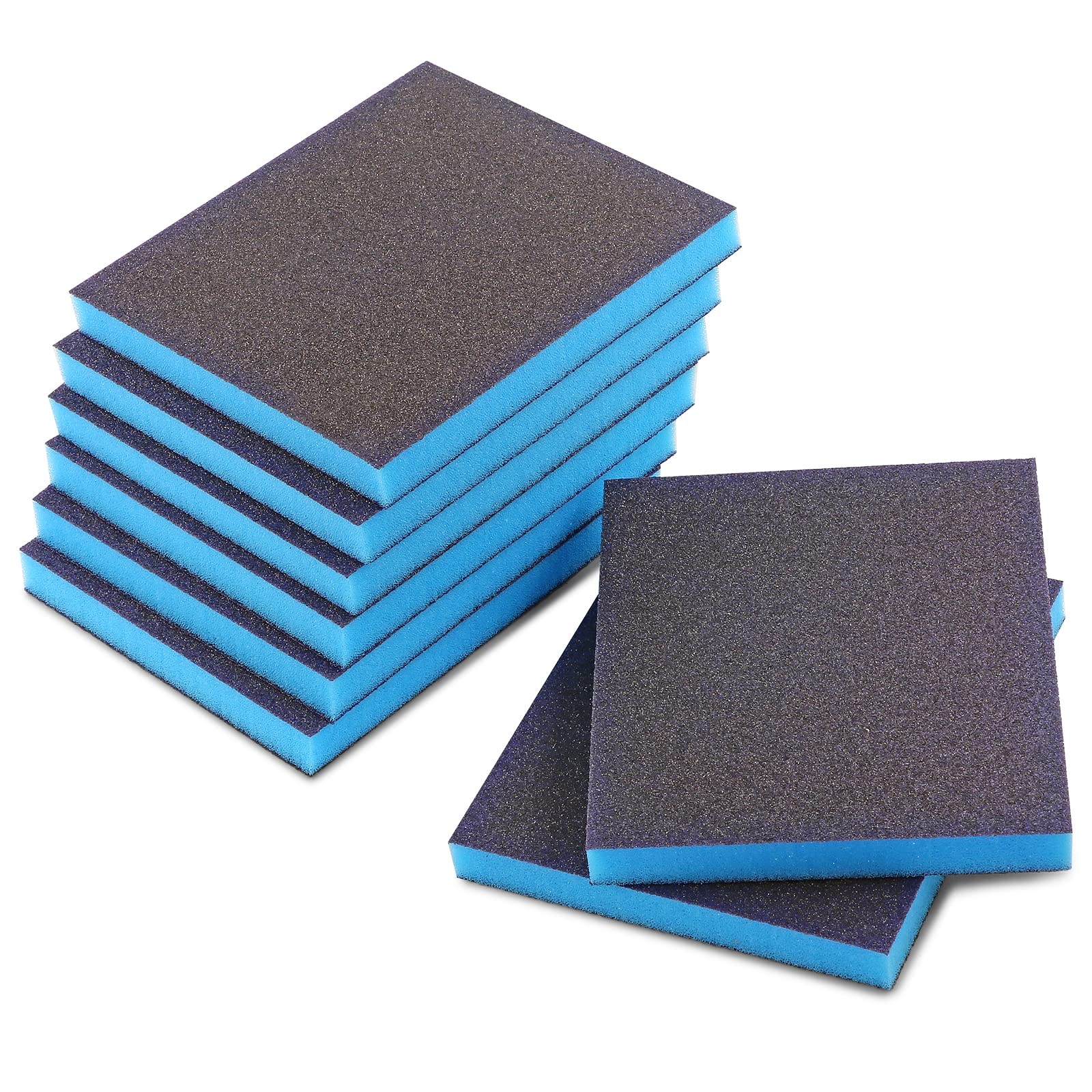 8 PCS 80 Grit Sanding Sponge Coarse Blocks Wet Dry Sandpaper Wood Metal