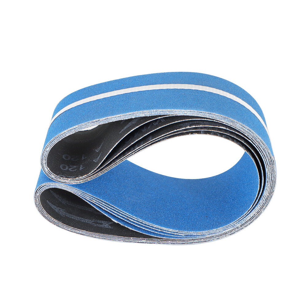 4″ X 36″, 5 – PACK, 120-GRIT PREMIUM ZIRCONIA, X-WEIGHT SANDING BELTS NEW