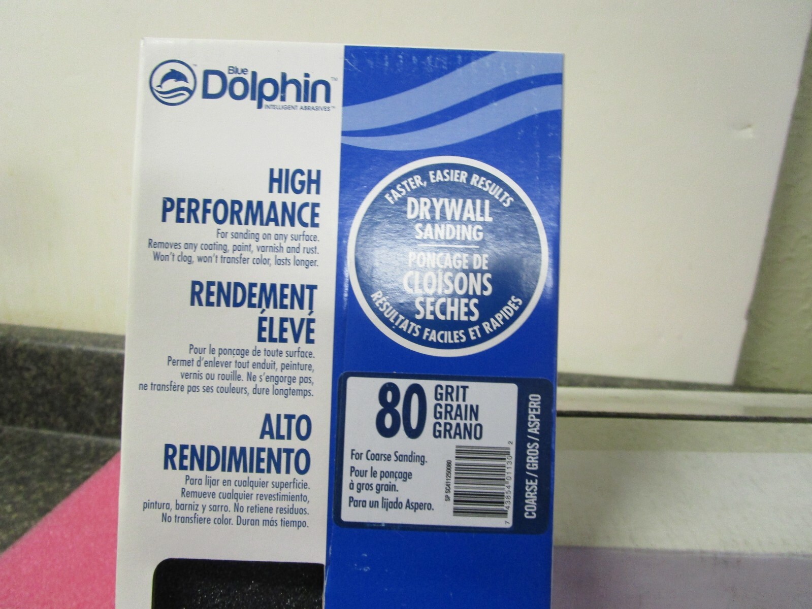 Qty (125) Blue Dolphin 80 Grit Drywall Sanding Sheets 4 3/16″x11″