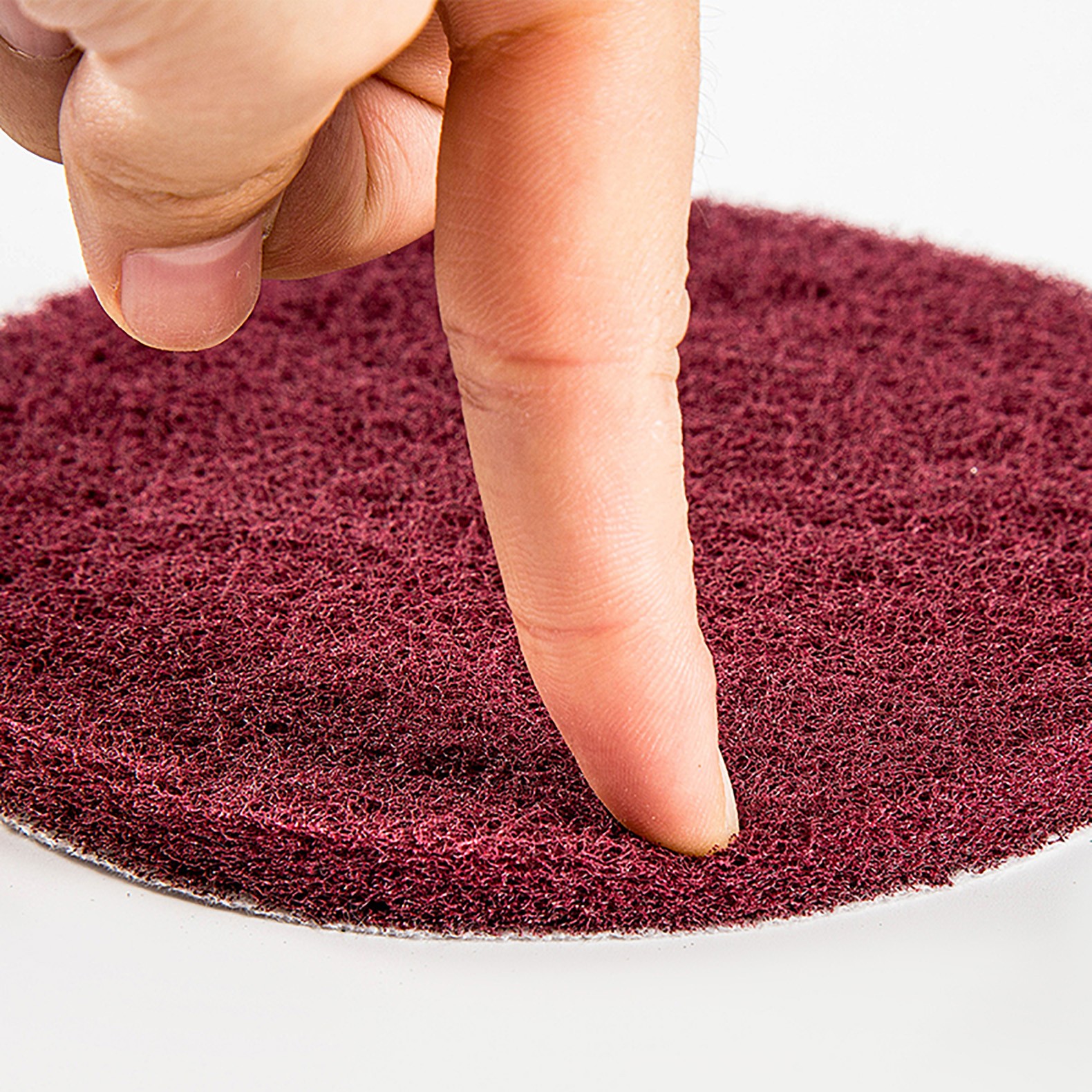 3″~7″ Nylon Fiber Scouring Pads Hook & Loop Abrasive Cleaning Pad 240~3000 Grit