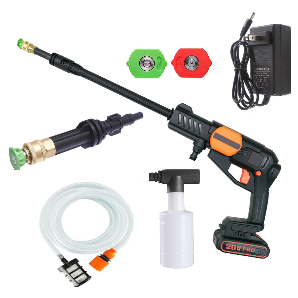 Cordless Pressure Washer Portable Power Cleaner 320 psi /2.0A Battery & Charger