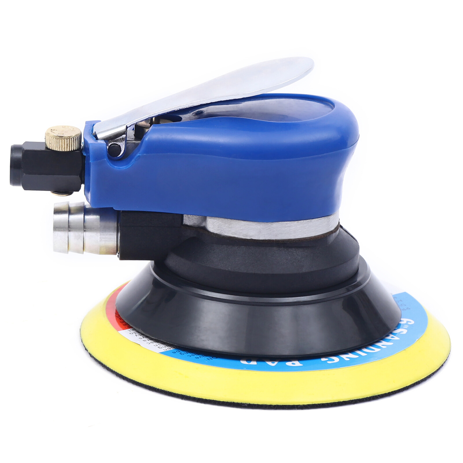 6″ Air Palm Orbital Sander 10000 RPM Dual Action Pneumatic Round Polisher 3 Lbs