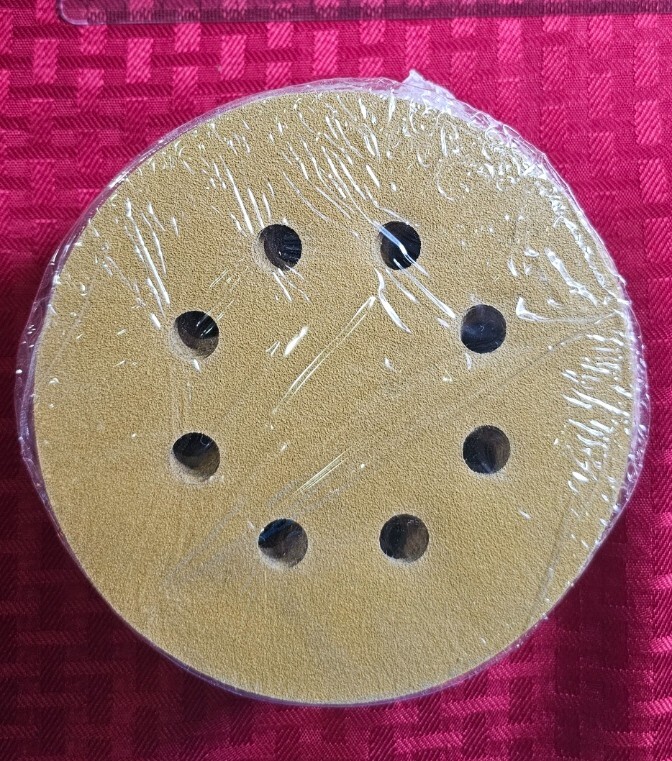 LOT OF 2**TOOLANT GOLD ALUMINUM OXIDE C-LATEX HOOK AND LOOP DISCS 150 GRIT