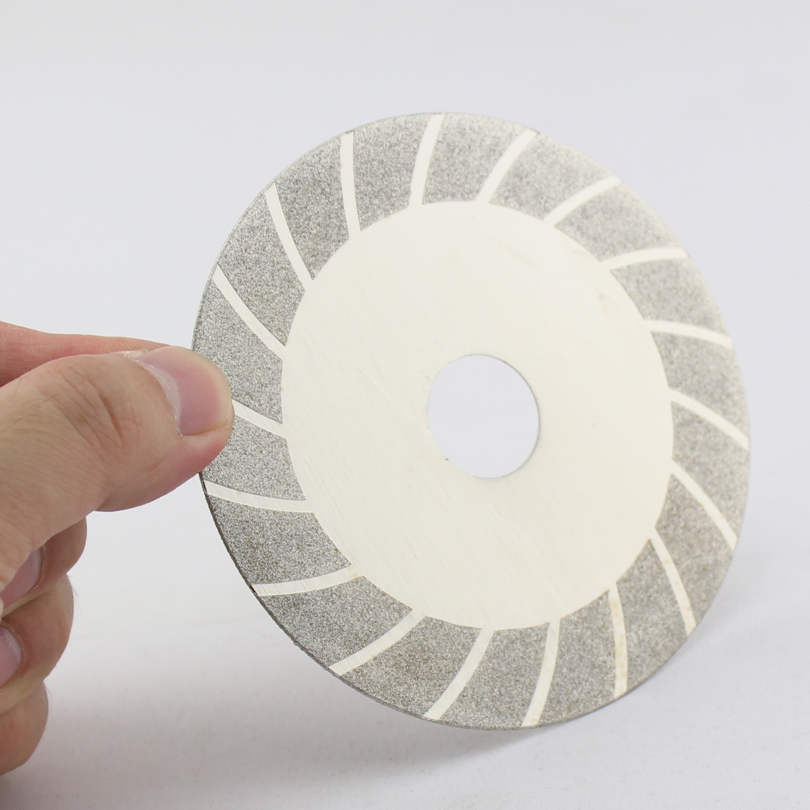 2Pcs 4″inch Grit 150 Diamond coated sculpting wheel disc threadingFLAT grinding