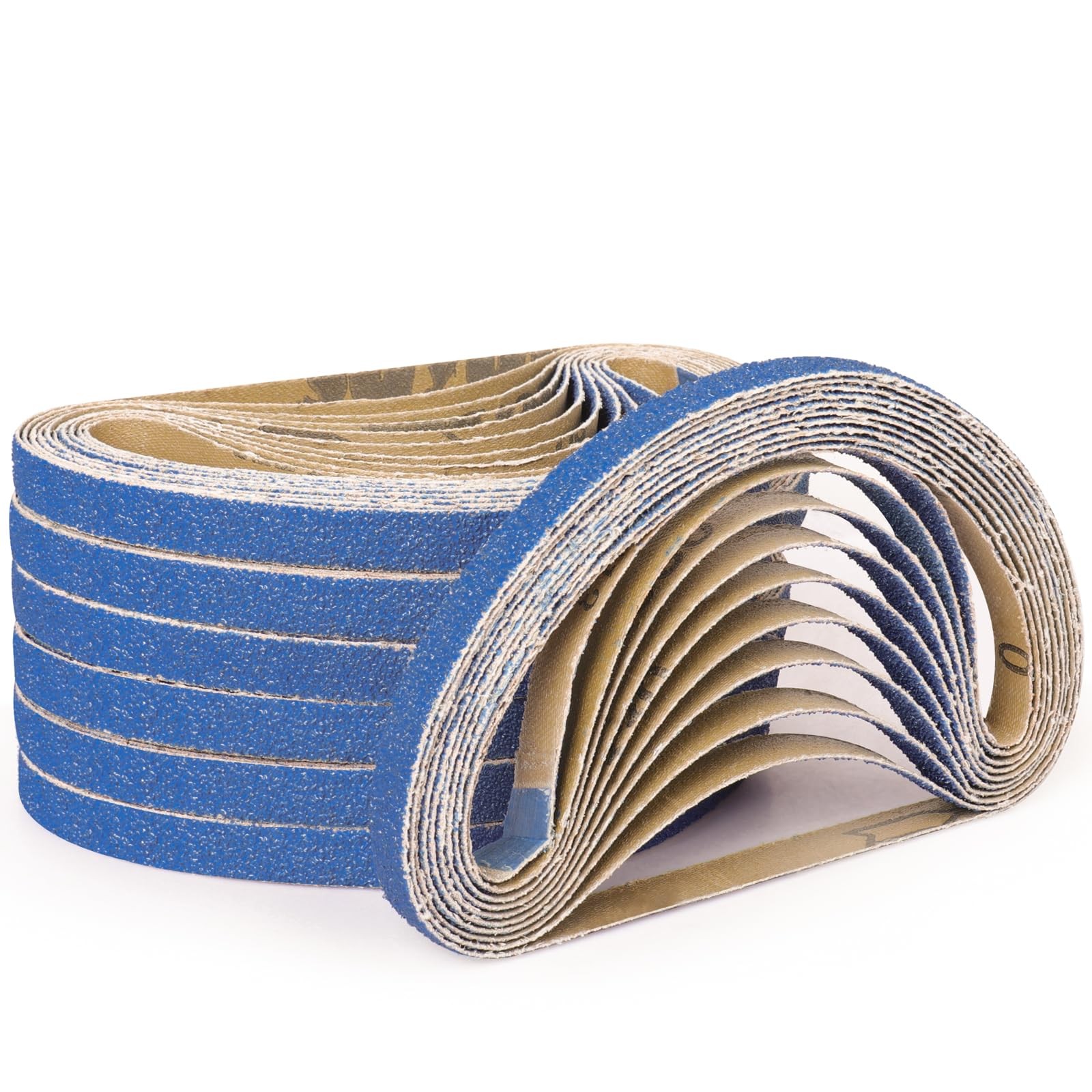 40-Piece 1/2 X 18 Inch 40 Grit Zirconia Sanding Belts Heavy Duty Long-Lasting