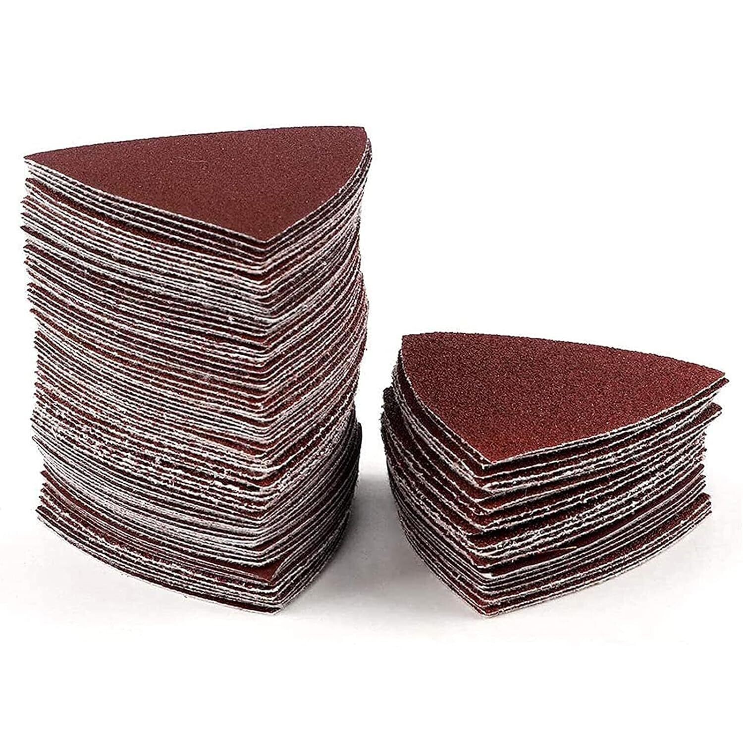 160 Pack Triangle Mouse Detail Sander Sandpaper Sheet Variety Pack Grits, Oxide