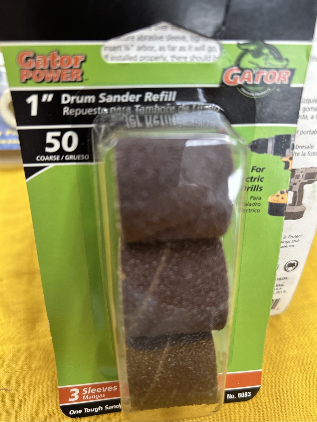 Gator 1” 50 Grit Drum Sanders Aluminium Oxide No6083
