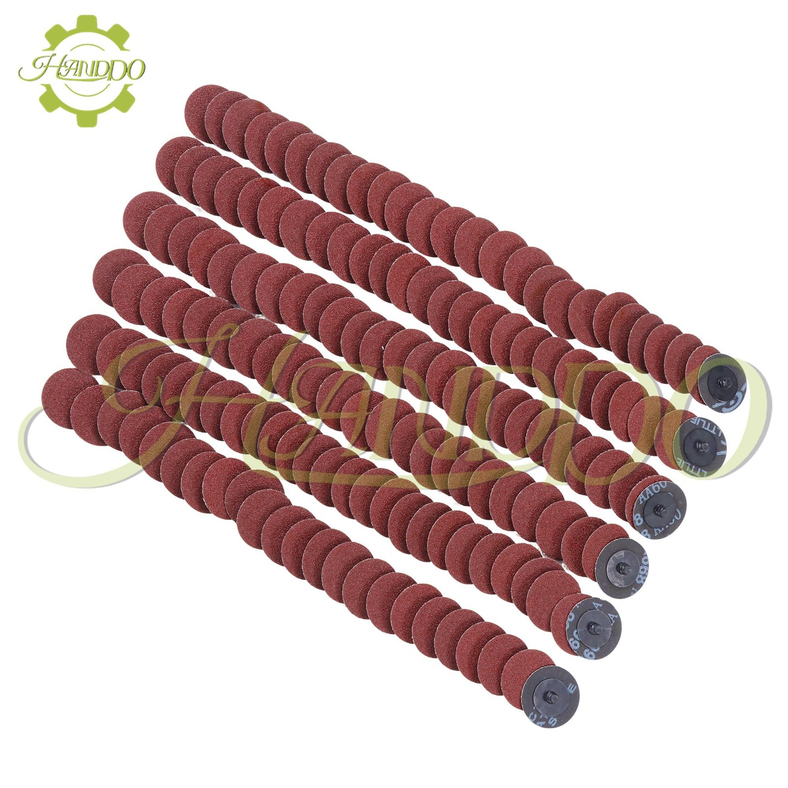 (150 Pc) 2 Inch Sanding Discs 60 Grit Medium Twist lock Die Grinder Sanding Disc