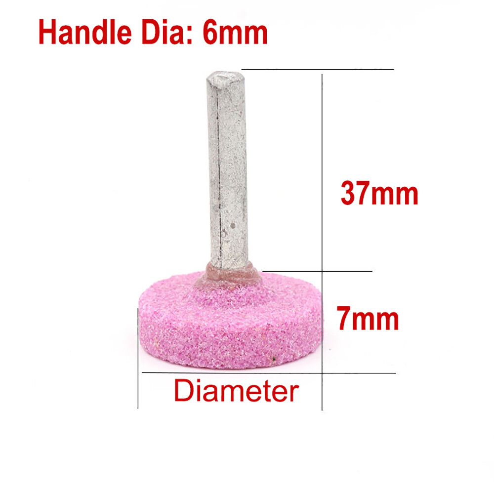 16mm-30mm Rotary Grinding Mounted Stone Point Abrasive Wheel 6mm Shank For Drill