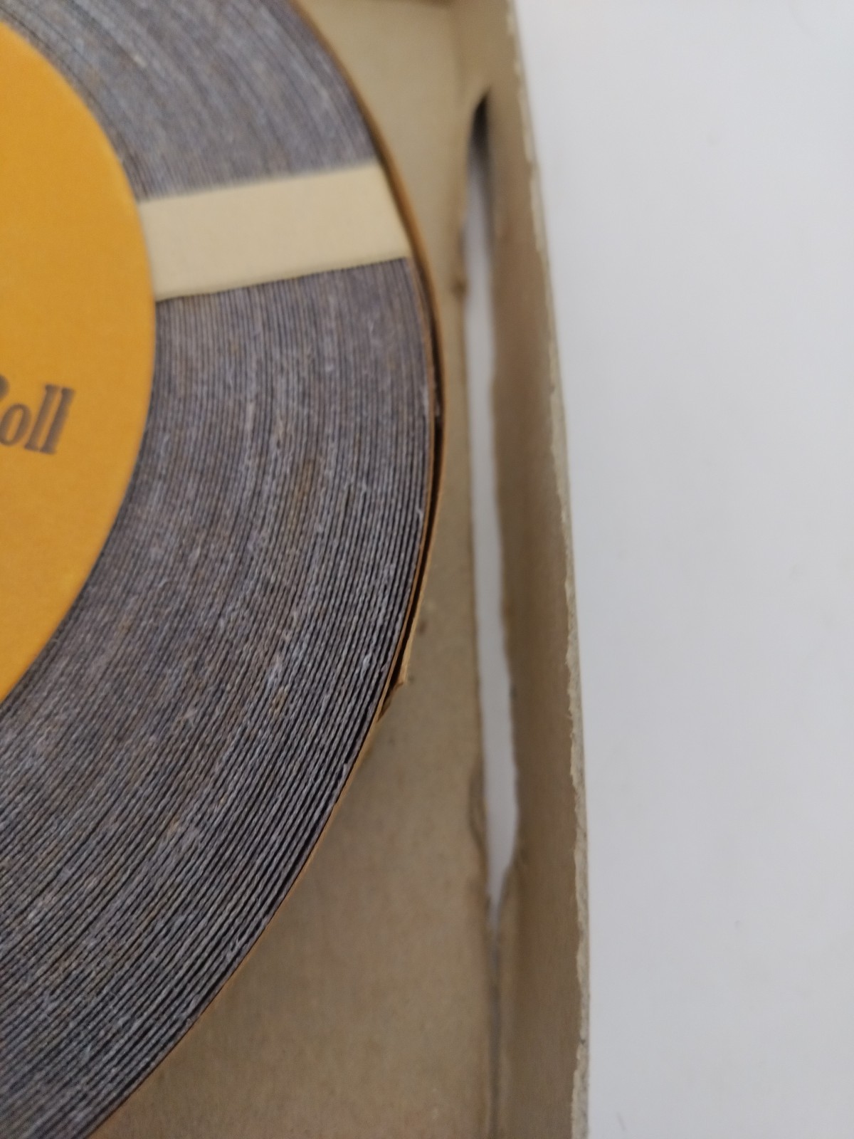Vintage Clipper Abrasives Sandpaper Roll 100 Grit Aluminum Oxide Cloth 50Yd