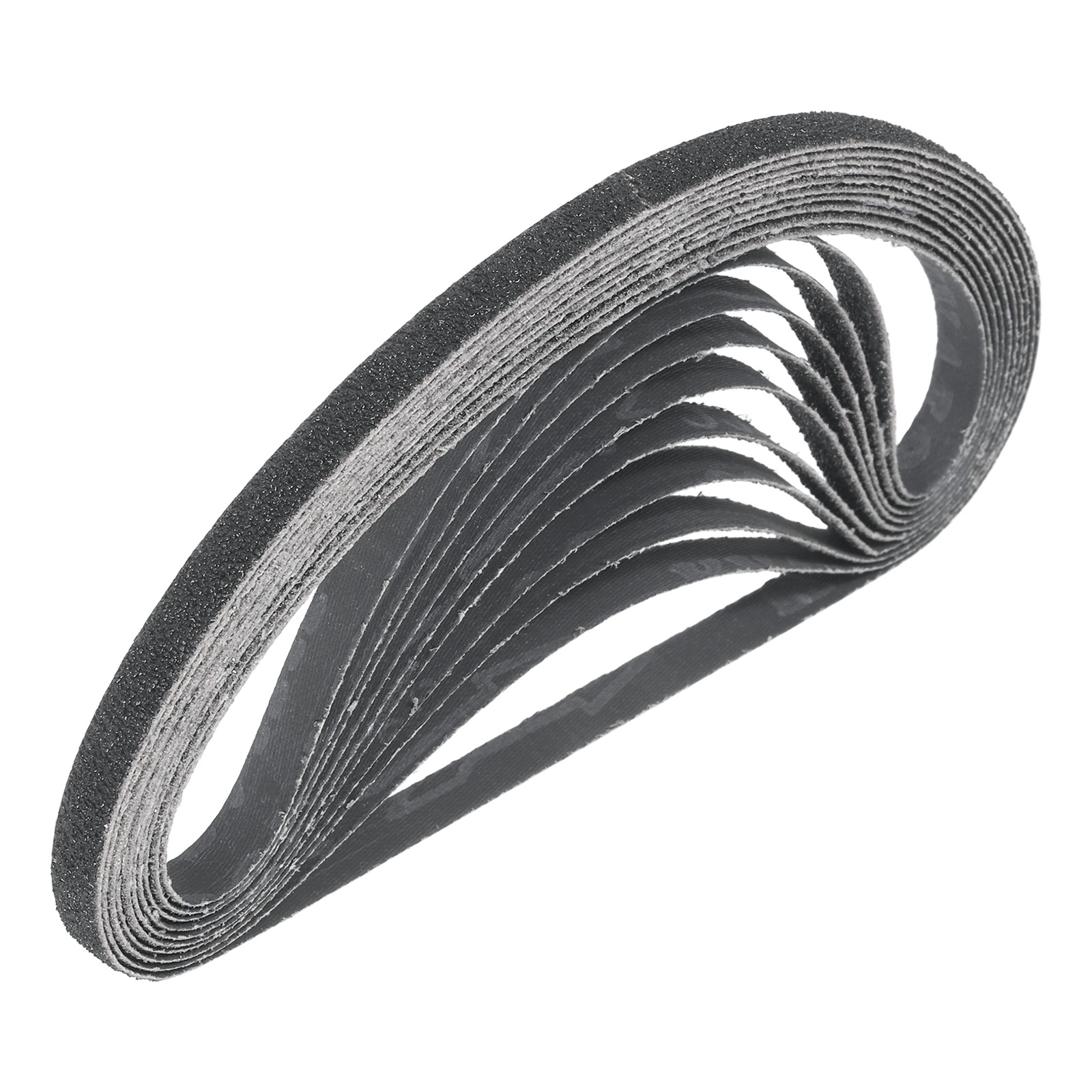 10pcs 3/8 x 21 Inch Sanding Belts, 60 Grit Silicon Carbide Abrasive Belt