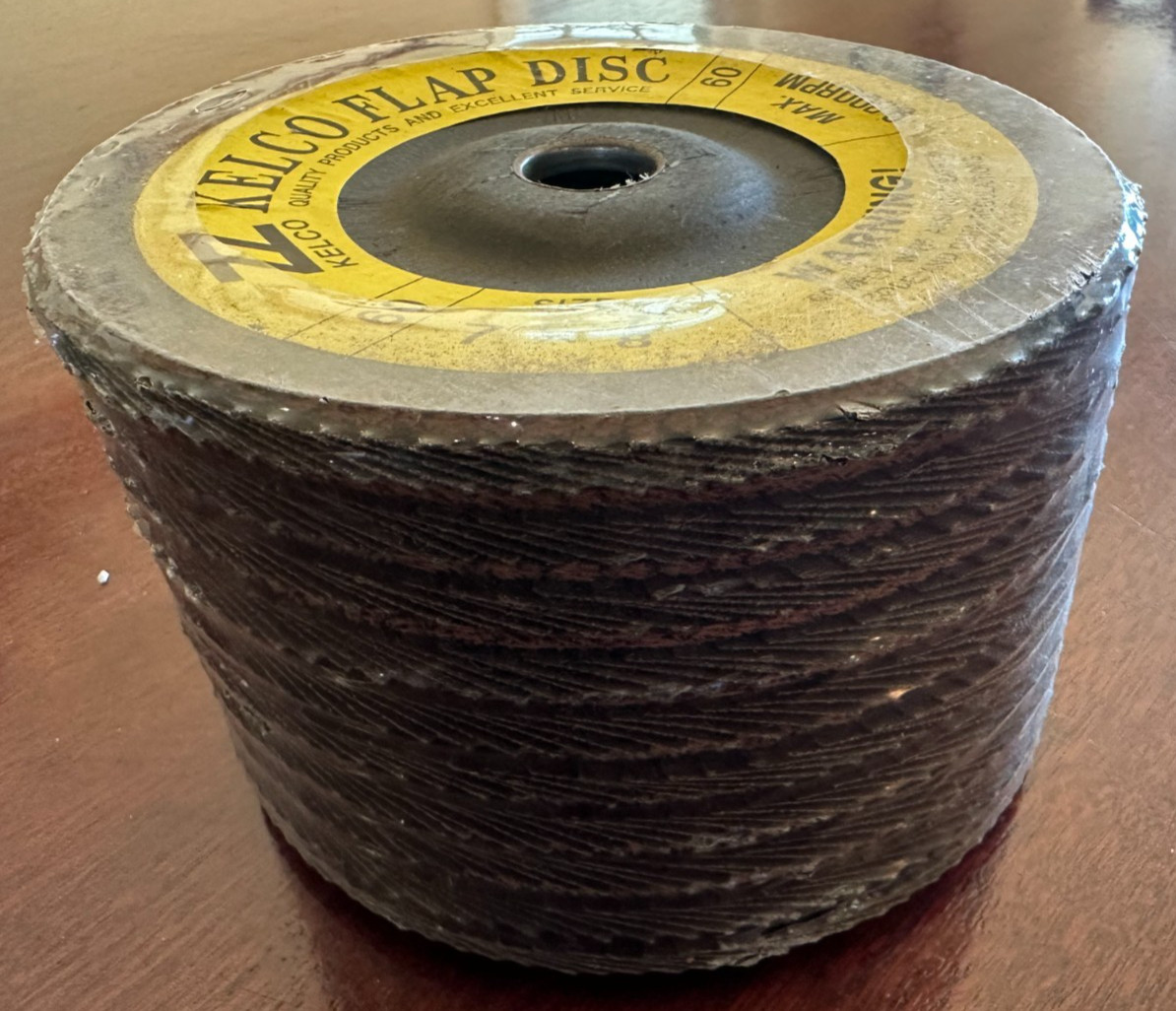 7 inch x 7/8″ 60 Grit Flap Disc Grinding Wheels Fiberglass/Zircon – Lot of 10