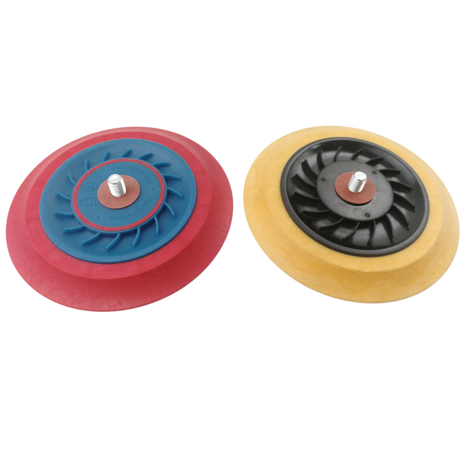 5” Vinyl Face PSA Sanding Backing Pad 24 Thread Mounts For DA Sanders (2 PACK)
