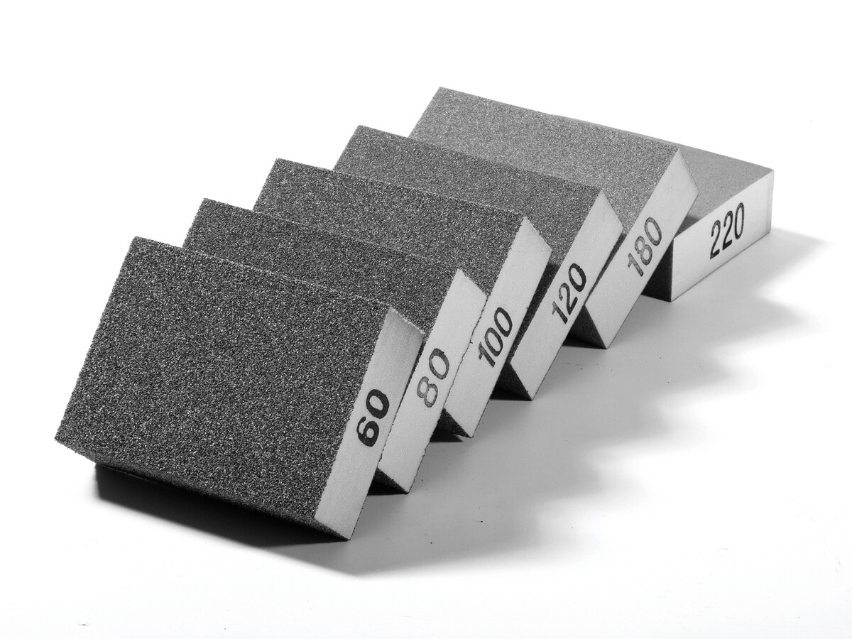 6 pcs Drywall Sanding Sponge Set Wet Dry Foam Sand Paper Blocks Pads 60-220 Grit