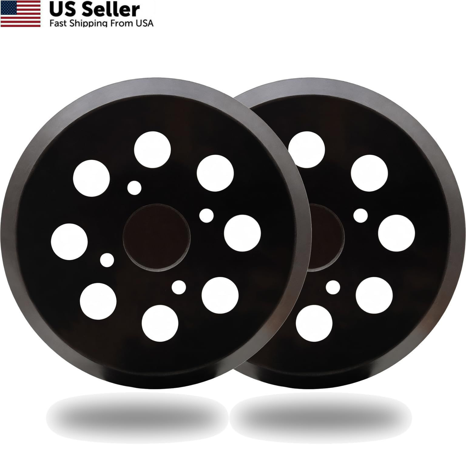 Orbital Sander Pad 5″ Hook and Loop Ryobi RS290 Ridgid Craftsman 2PK USA Stock