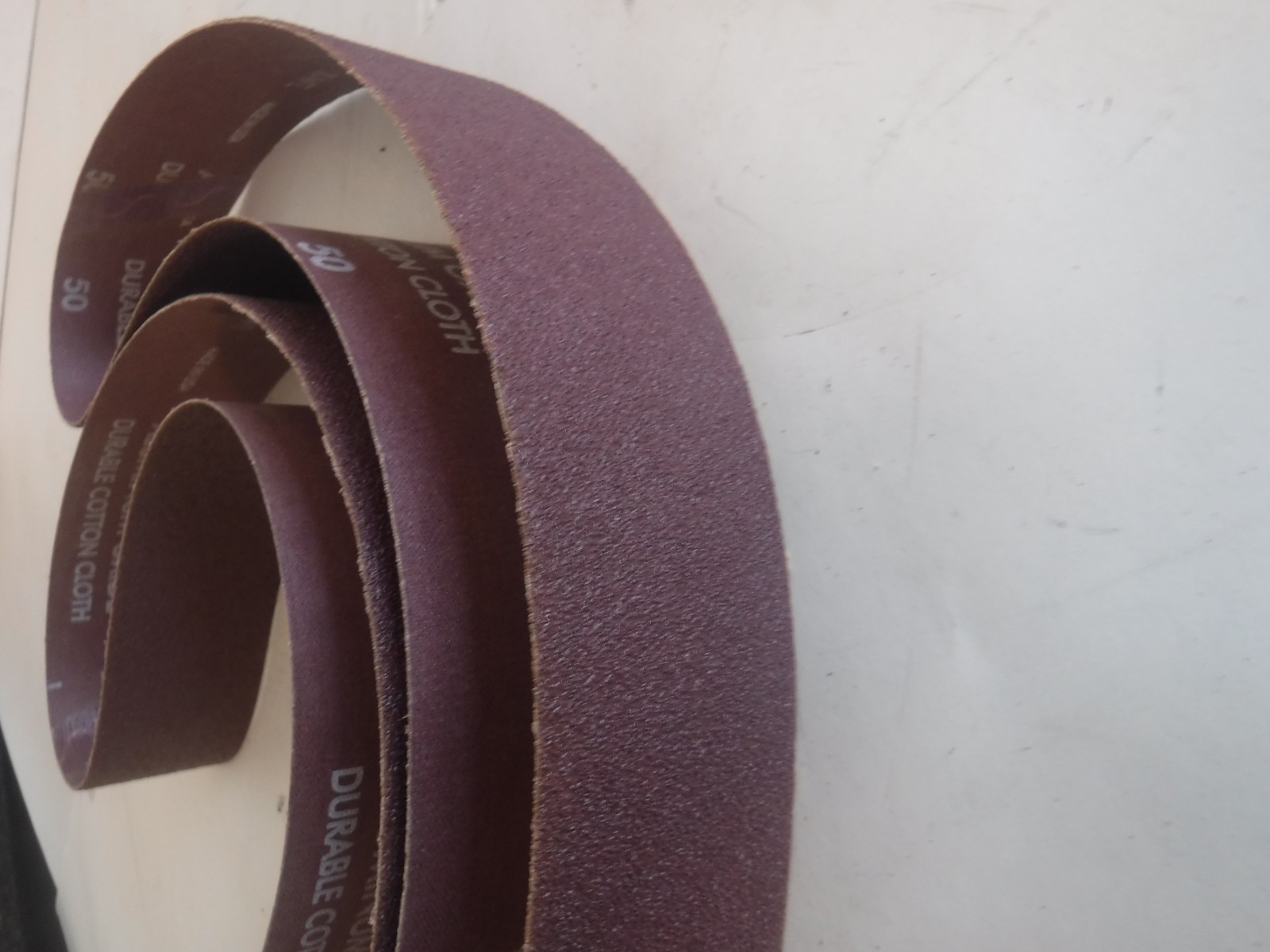 NEW LOT OF 2 NORTON 78072743934 Sanding Belt, 2 In Wx42 In L, AO, 50GR(P)