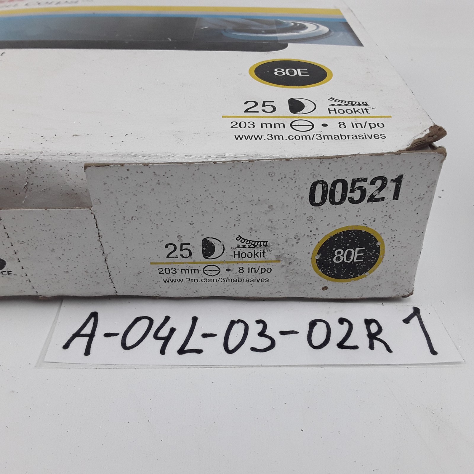 3M 00521 Green Corps Hookit Disc, 8 in 80 25 Discs Per Carton 5 Cartons Per Case