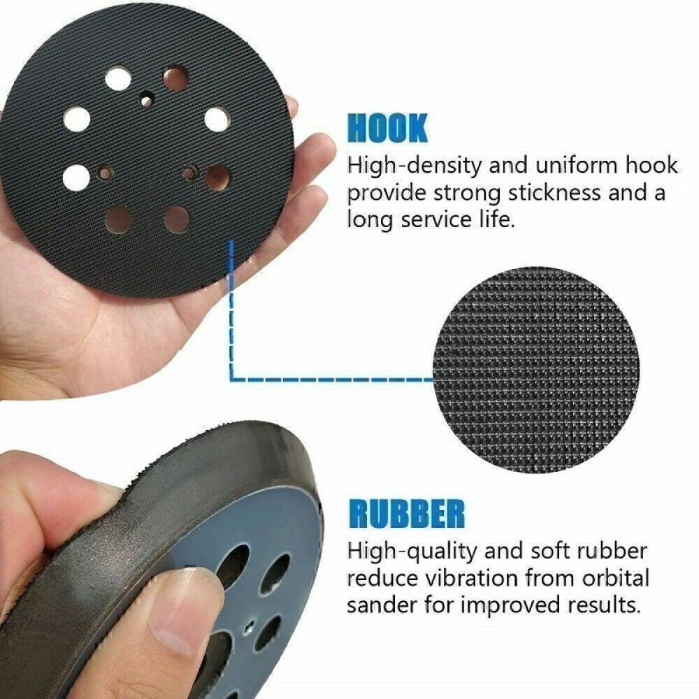 5 Inch 125mm 8 Hole Orbital Sander Replacement Spare Base Sanding Backing Pad