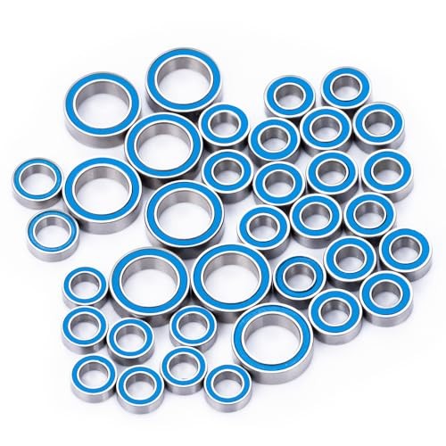36Pcs RC Complete Sealed Bearings Kit Wheel Hubs Kit for 1/16 Mini Slash E