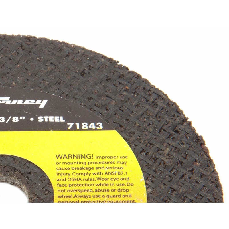 Forney 71843 Aluminum Oxide 25,465 rpm 3 Dia. in. Cut-Off Wheel 1/8 in. Thick