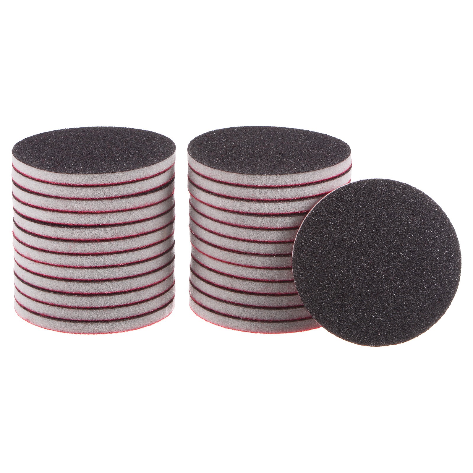 25pcs 180 Grit 3-inch Sponge Pad Sanding Sponge Hook and Loop Sanding Disc