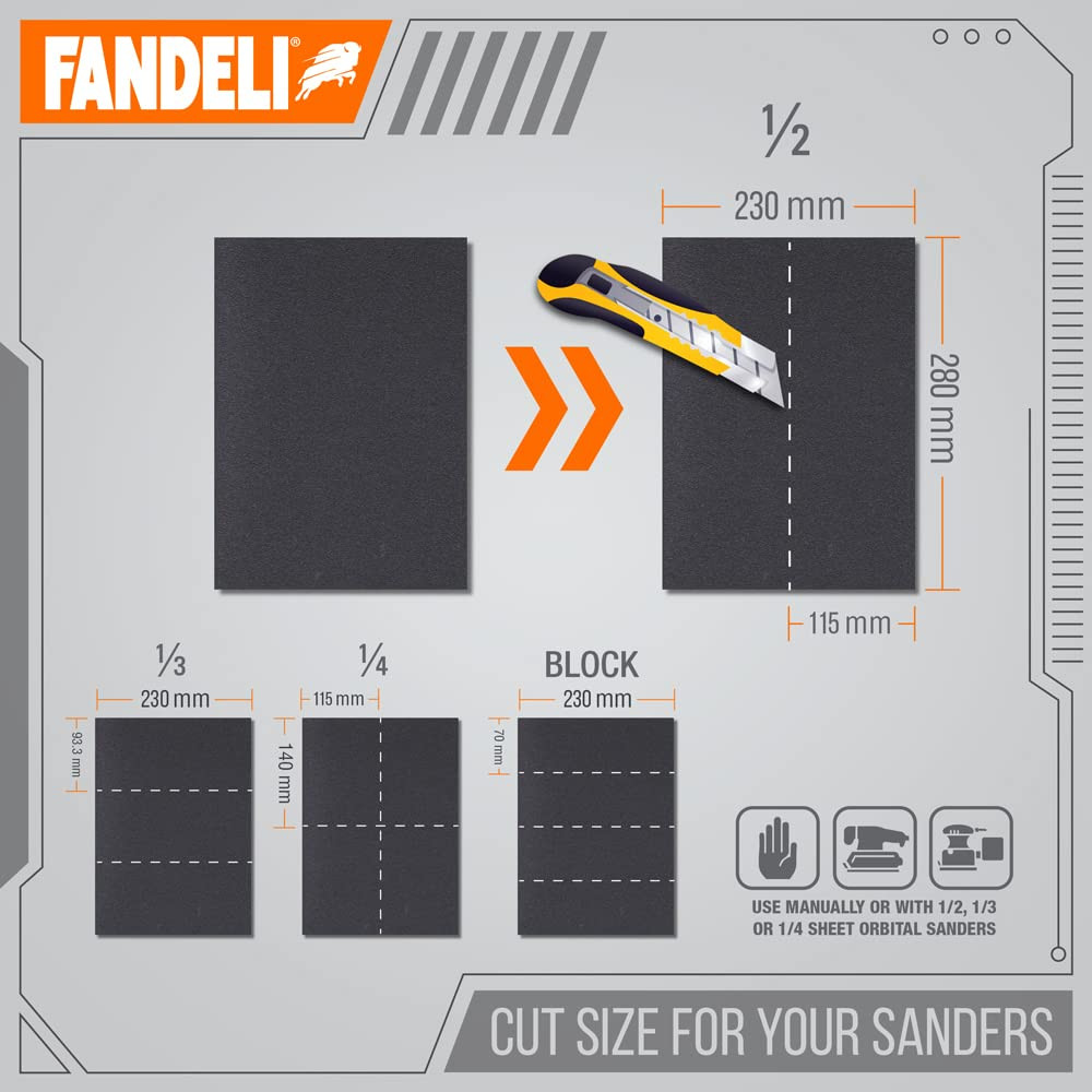| Waterproof Sandpaper | for Car Polishing, Wooden Furniture Sanding and Metal S