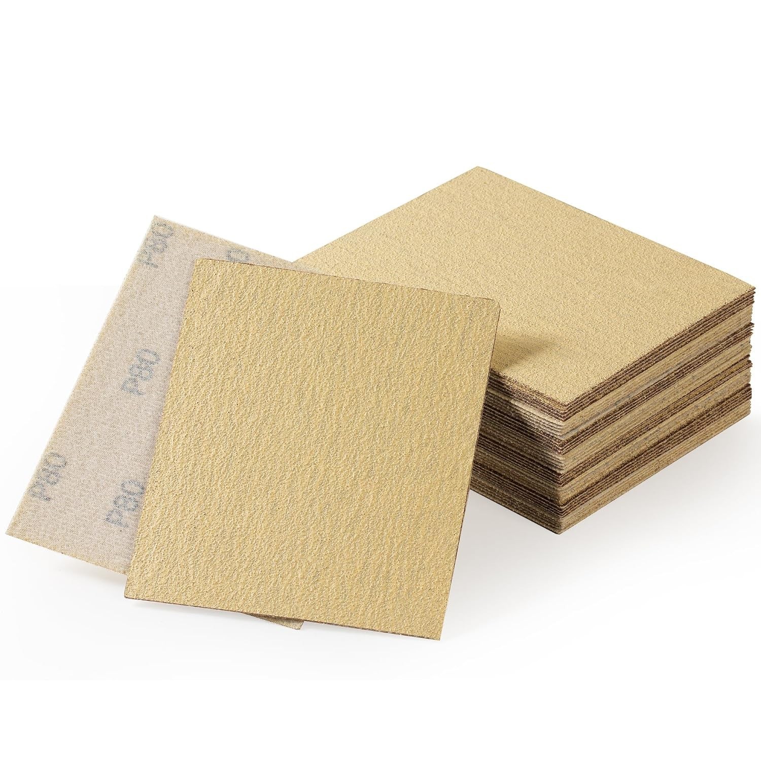 100PCS 4.5X5.5In(115X140mm)320Grit Gold Sanding paper Sheets For Car&Wood&Metal