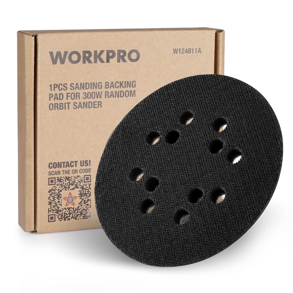 WORKPRO 1PACK 5-inch Universal Sanding Backing Pad for 300W Random Orbit Sanders