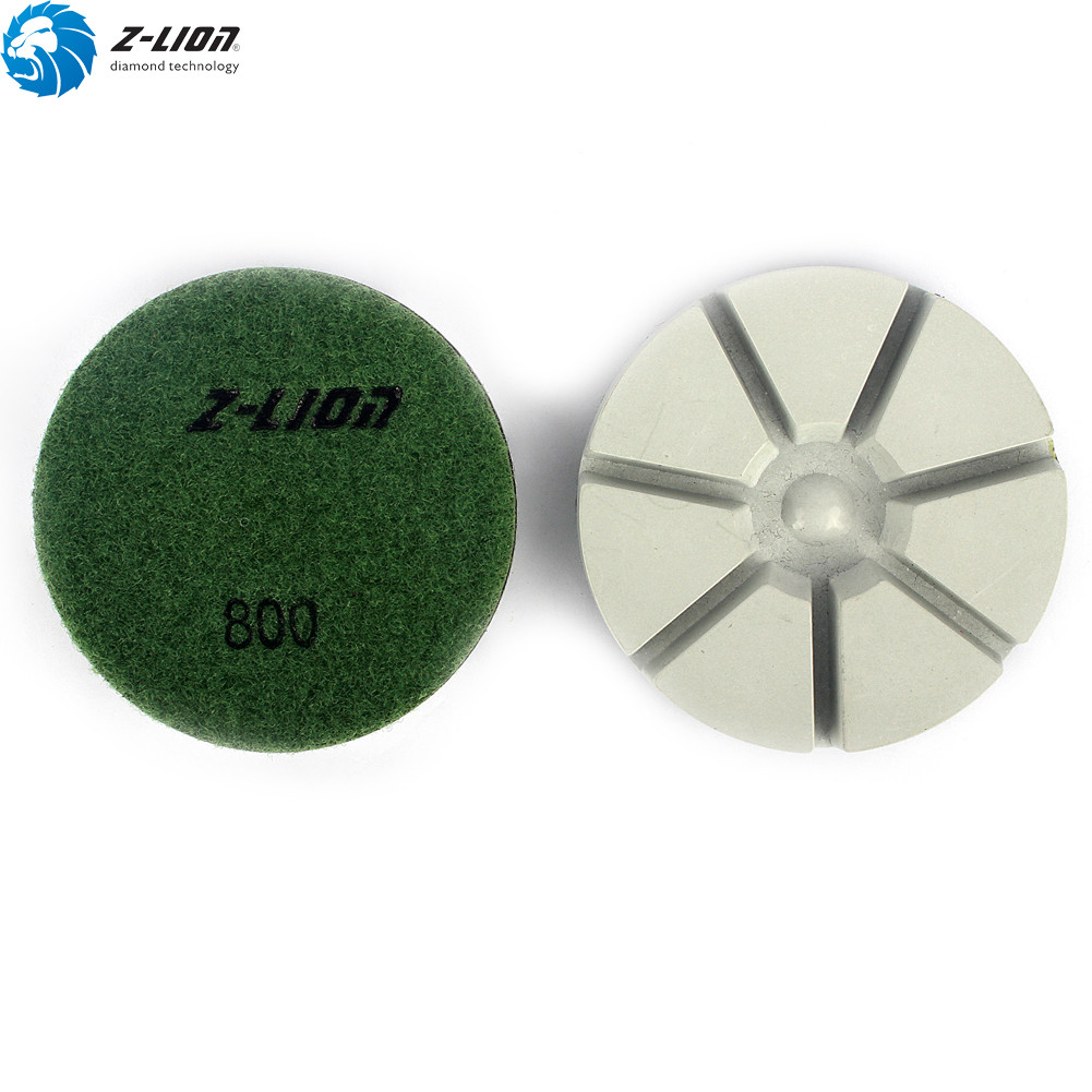 7Pcs Diamond Floor Polishing Pads 3” Grit 50-3000 for Concrete Grinding Discs