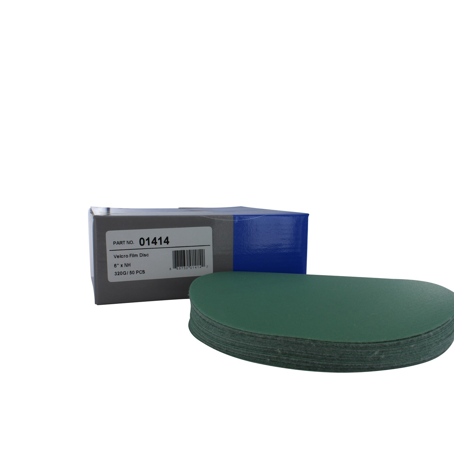Sunmight 01414 6″ 320 Grit No Hole Film Sanding Discs (50 Pieces)