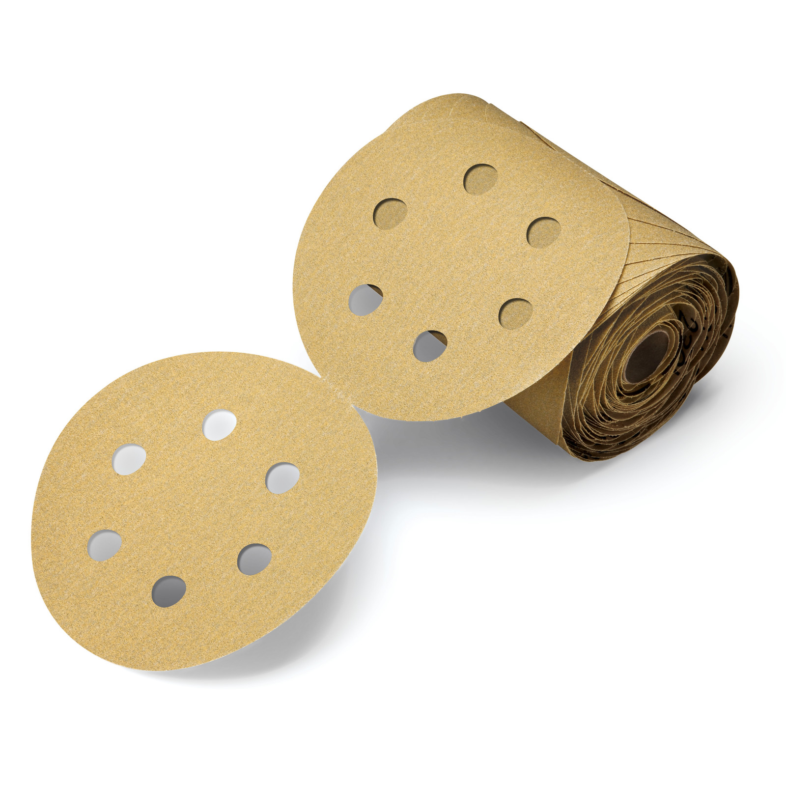 3M Stikit Paper Disc Roll 236U, 6 in x NH 6 Hole, P100 C-weight, D/F,Die 600FH
