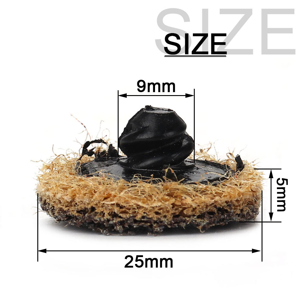 10/20/30/50Pcs 1” R Type Quick Change Disc Surface Cleaning Pad For Rotary Tool
