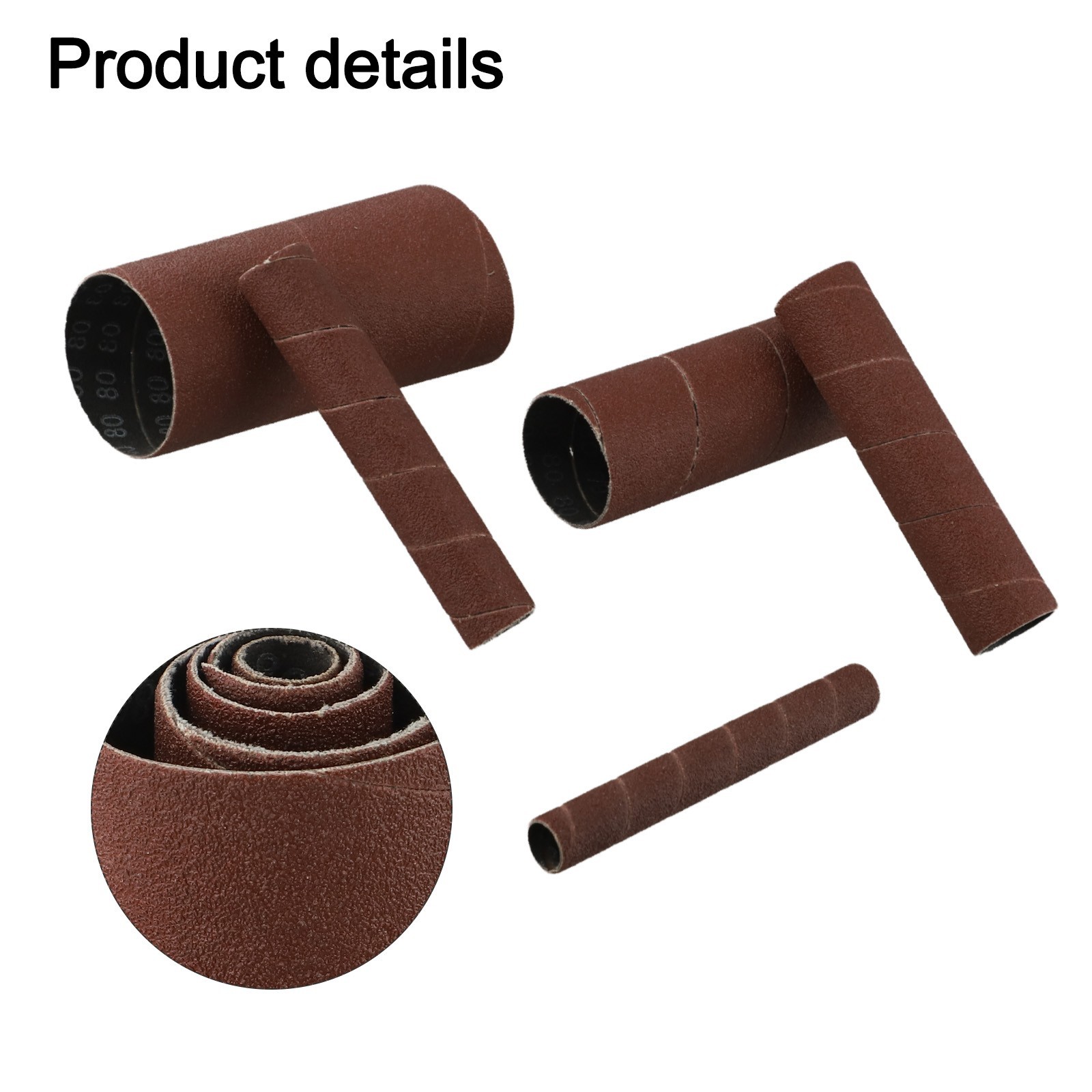 Multi Grit 4 5inch Sanding Drum Sleeves Pack of 5 for Woodworking Projects