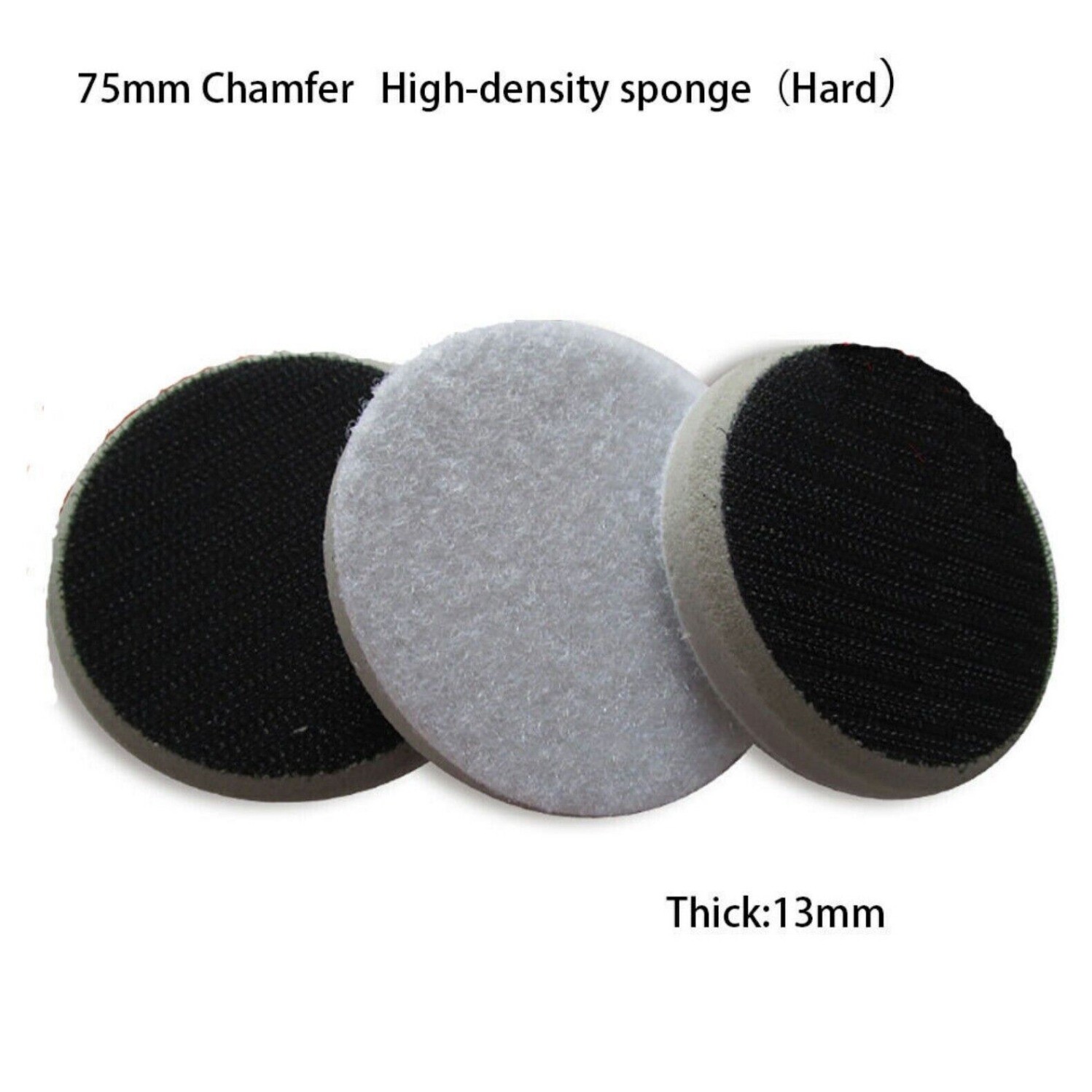 3 in Hook & Loop Sponge Foam Interface Buffer Backing Pad 75mm Sanding Polishing