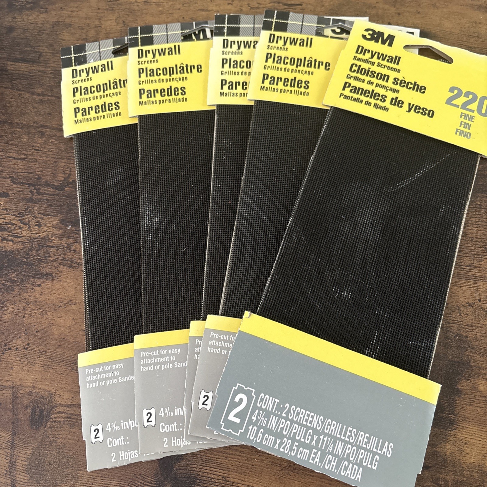 3M 4-3/16 In. x 11-1/4 In. Sanding Screen, Fine (2-Sheets) 9089NA 3M 5 Pack