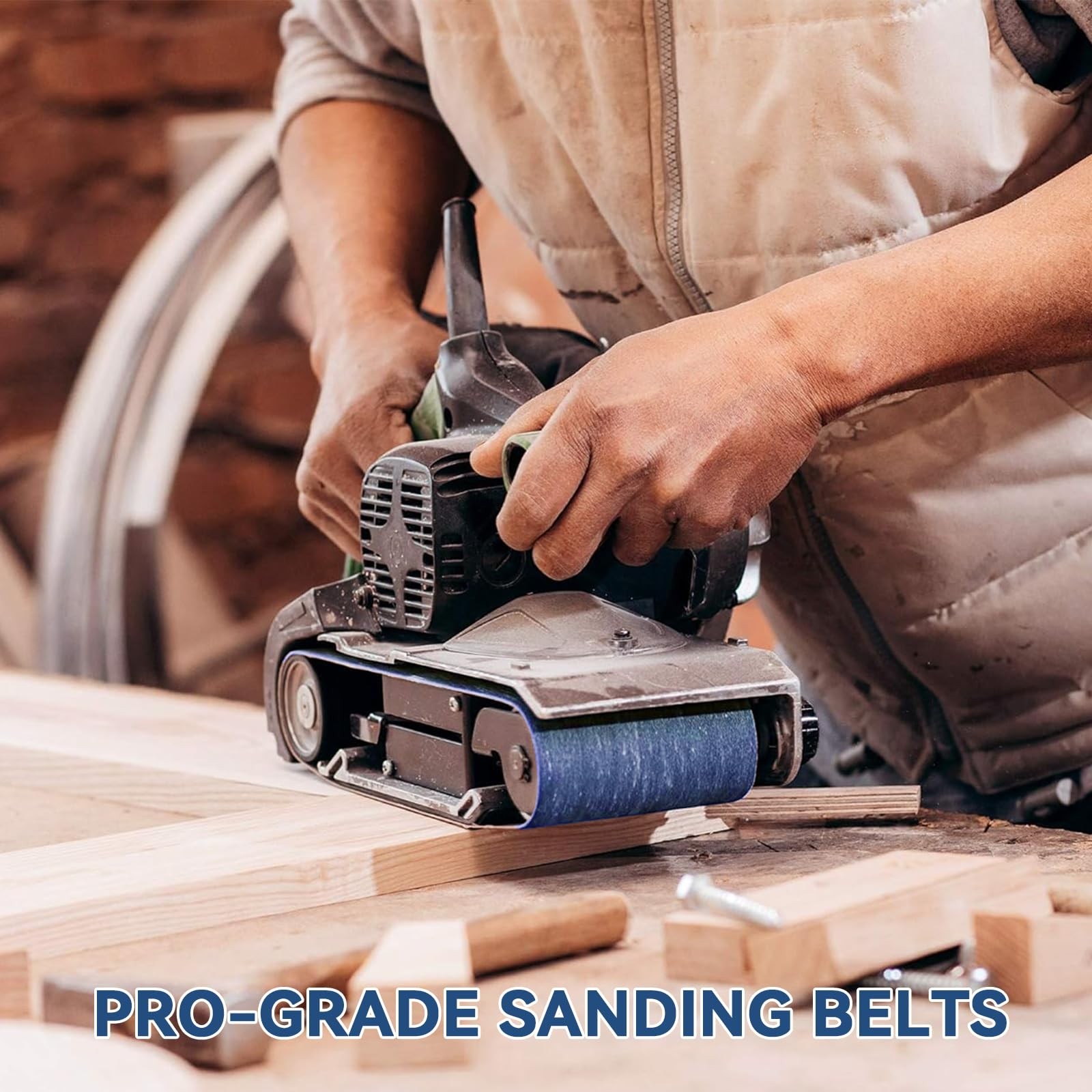 24 PCS 2×42 Inch Sanding Belts 40/60/80/120/150/240/320/400 Grit Sander Paper