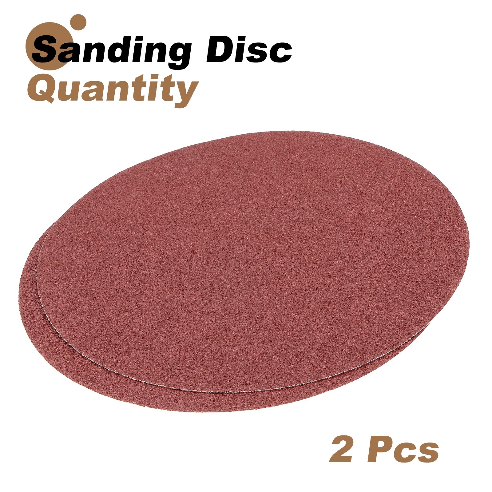2pcs 10″ Hook and Loop Sanding Discs 60 Grits Aluminum Oxide Sandpapers