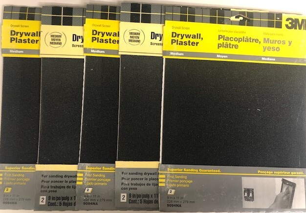 3m 9094NA 9×11 Drywall Screens Medium Grit 10 Sheets 5-2 Packs USA