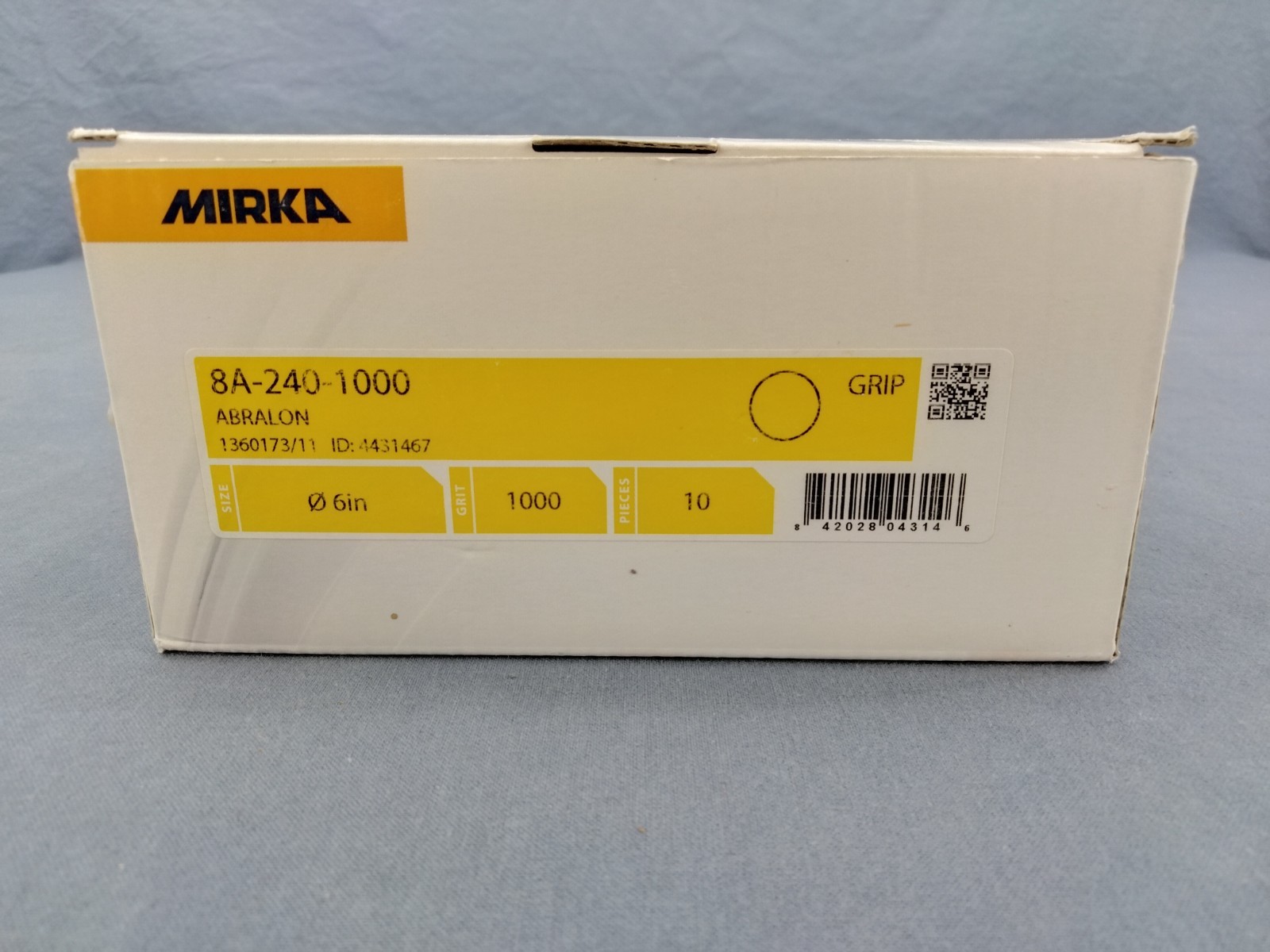 Mirka Abralon 1000 Grit x 6″, Foam Backed Abrasive Discs, Box of 6 Discs