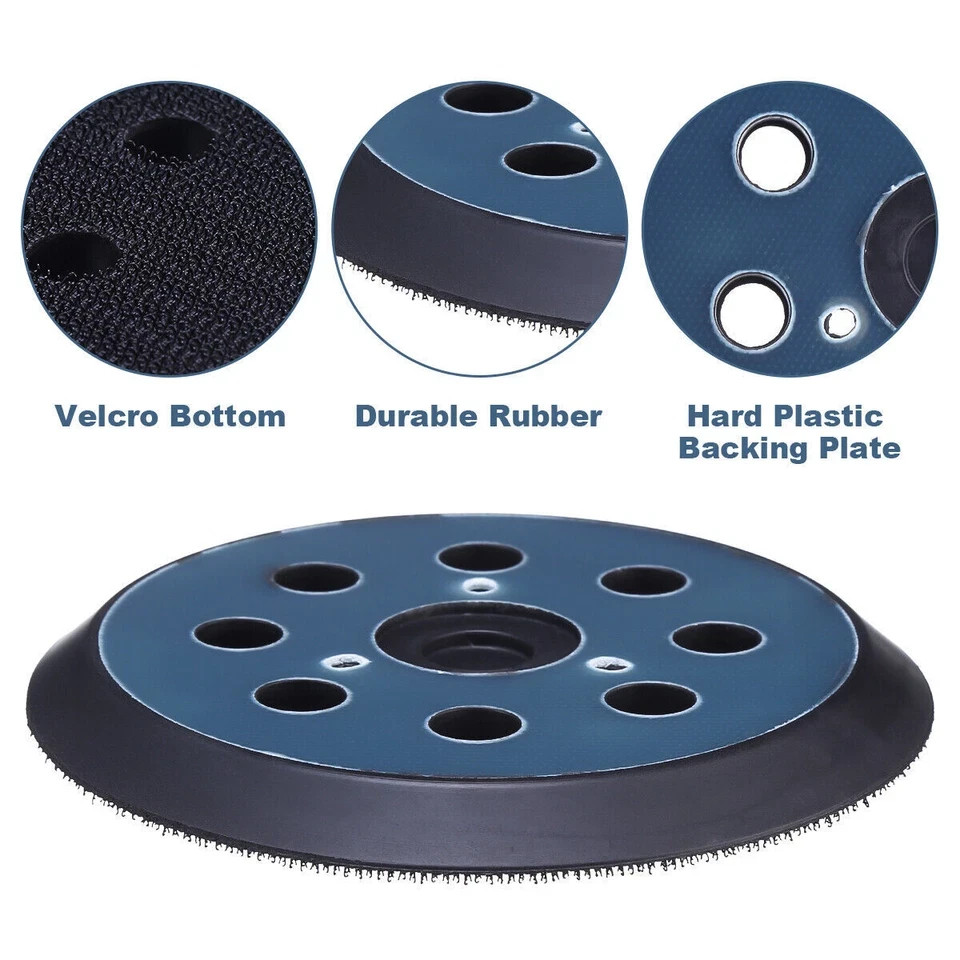 5 inch Orbital Sander Replacement Pad Hook Loop for Dewalt, Makita, Porter Cable