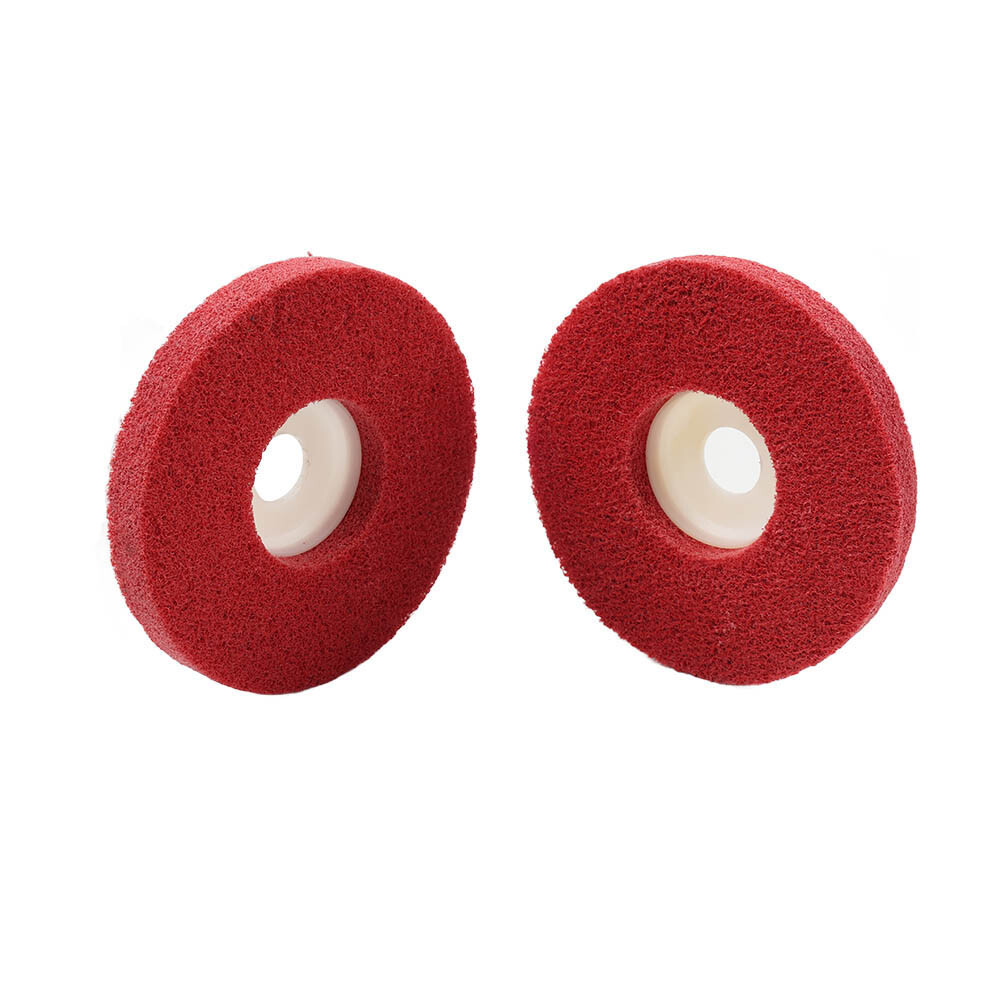 2-10Pcs 4” Nylon Fiber Polishing Wheel Abrasive Buffing Disc For Angle Grinder