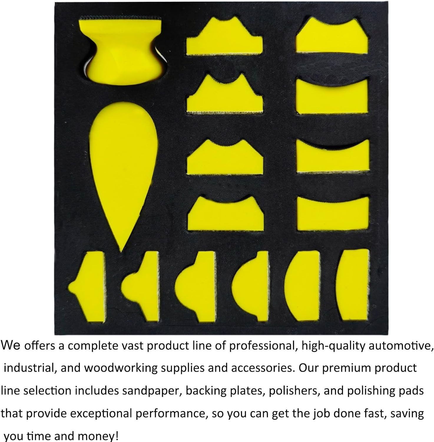 Sanding Block Set 56 PCS Assorted Shapes Sandpaper Kit for Woodwork Crafts Auto