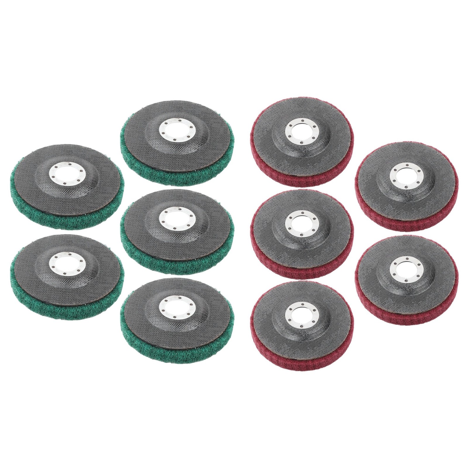 10 Pack 4-1/2 Inch Scour Flap Discs 180 and 320 Grit Grinding Sanding Discs
