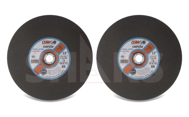 CGW 2 PCS 14 x 3/32 x 1 36 Grit Type 1 Aluminum Oxide Chop Saw Cutoff Wheel R|